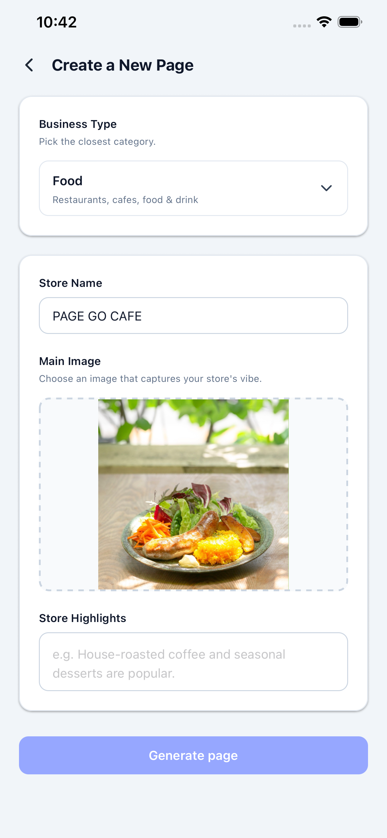 Step 1: Tell us about your business